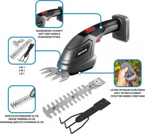 Graphite Nożyce akumulatorowe 58GE119 20 cm 9