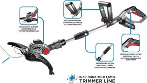 Graphite Podkaszarka na żyłkę akumulatorowa Energy+ 18V Li-lon (58GE112) 8