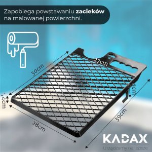 Kadax Kratka Malarska Do Wałka 39x28 cm Czarna 3szt 4