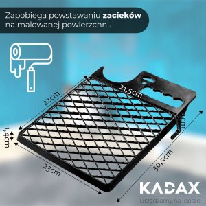 Kadax Kratka Malarska Do Wałka 31x23cm Czarna 12szt 4