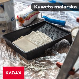 Kadax Kuweta Malarska Duża Do Wałka Farby Czarna 12szt 2