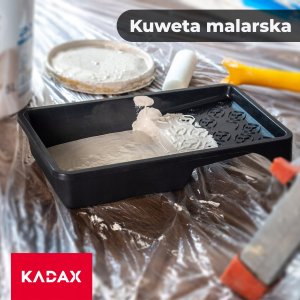 Kadax Kuweta Malarska Na Wałek Farba 160mm Czarna 1szt 2