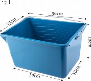 Kadax Wiadro Wiaderko Malarskie Niebieskie 12L 1szt 7