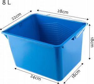 Kadax Wiadro Wiaderko Malarskie Niebieskie 8 Litrów 1szt 6