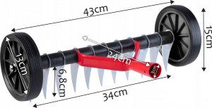 Kadax Aerator Ręczny Wertykulator Na Kółkach Do Trawy 5