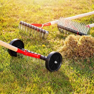 Kadax Aerator Ręczny Trzon Wertykulator Na Kółkach 7