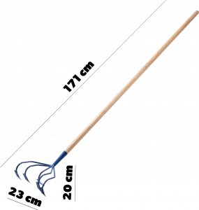 Kadax Kultywator Ręczny Spulchniacz Gleby Ziemi Metalowy 5