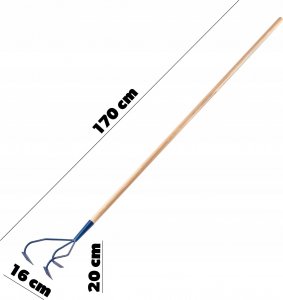 Kadax Kultywator Ręczny Spulchniacz Gleby Ziemi Metalowy 3
