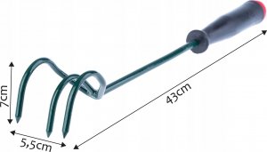Kadax Spulchniacz Kultywator Gleby Ręczny Ogrodowy 30cm 8