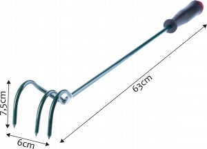 Kadax Spulchniacz Kultywator Gleby Ręczny Ogrodowy 63cm 2