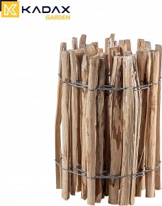 Kadax Płot Drewniany Ogrodzenie Leszczynowe 500x50 7-9cm 7