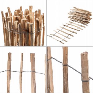 Kadax Płot Drewniany Ogrodzenie Leszczynowe 500x50 7-9cm 8