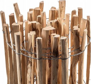 Kadax Płot Drewniany Ogrodzenie Leszczynowe 500x50 7-9cm 9