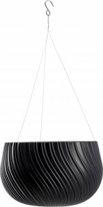 Kadax Donica Doniczka Wisząca Okrągła Misa Szara 29,5cm 2