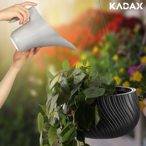 Kadax Donica Doniczka Wisząca Okrągła Misa Szara 29,5cm 7