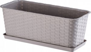 Kadax Doniczka Donica Balkonowa Podstawka 40cm Karmelowa 7