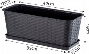 Kadax Podstawka Pod Doniczkę Skrzynkę Balkonową 40cm 3