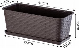 Kadax Podstawka Pod Doniczkę Skrzynkę Balkonową 40cm 3