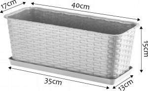 Kadax Podstawka Pod Doniczkę Skrzynkę Balkonową 40cm 2