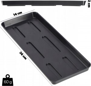 Kadax Podstawka Pod Doniczkę Skrzynkę Balkonową 40 cm czarny 3