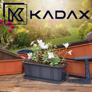Kadax Podstawka Pod Doniczkę Skrzynkę Balkonową 40 cm czarny 6