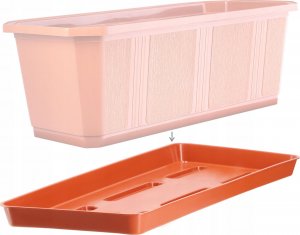 Kadax Podstawka Pod Doniczkę Skrzynkę Balkonową 40 cm pomarańczowa 2