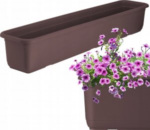 Kadax KADAX Doniczka Skrzynka Balkonowa 80cm Brązowa 10