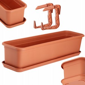 Kadax KADAX Doniczka Skrzynka Balkonowa 60cm + 2 Uchwyty 11