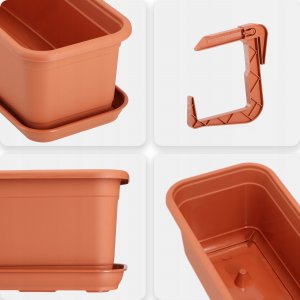 Kadax KADAX Doniczka Skrzynka Balkonowa 60cm + 2 Uchwyty 5