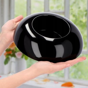 Kadax Doniczka Osłonka Ikebana Kompozycja Czarna 12 cm 2