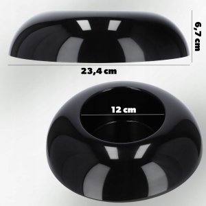 Kadax Doniczka Osłonka Ikebana Kompozycja Czarna 12 cm 5