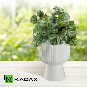 Kadax Doniczka osłonka kwietnik gazon 18cm biała 2
