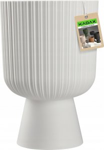 Kadax Doniczka osłonka kwietnik gazon 18cm biała 4