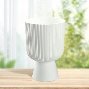 Kadax Doniczka osłonka kwietnik gazon 18cm biała 7