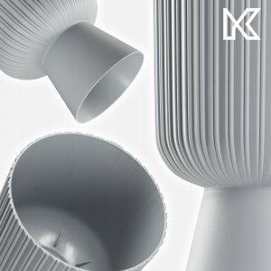 Kadax KADAX Doniczka Osłonka Kwietnik Gazon 14cm Szara 6