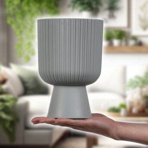 Kadax KADAX Doniczka Osłonka Kwietnik Gazon 14cm Szara 8