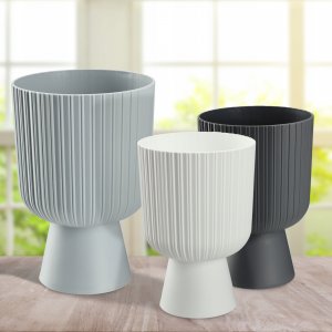 Kadax KADAX Doniczka Osłonka Kwietnik Gazon 14cm Szara 10