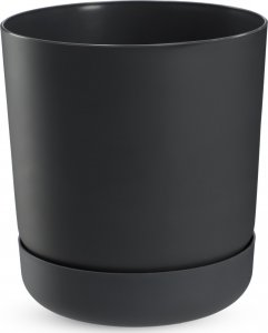 Kadax KADAX Doniczka Osłonka Z Podstawką 17cm Antracyt 9