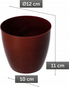 Kadax Doniczka Osłonka Na Kwiaty Rośliny Czerwona 12 cm 3