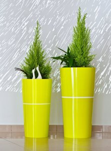 Kadax Doniczka Osłonka Na Kwiaty Wysoka 25cm Limonkowa 3