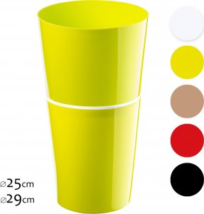 Kadax Doniczka Osłonka Na Kwiaty Wysoka 25cm Limonkowa 9