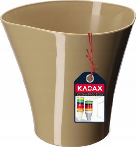 Kadax Doniczka Osłonka Na Kwiaty Wewnątrz Beżowa 16 cm 2