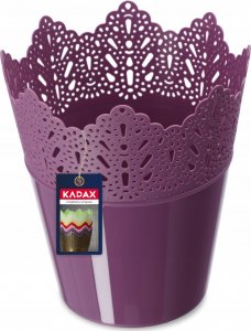 Kadax Doniczka Osłonka Na Kwiaty Rośliny fioletowa 12cm 1