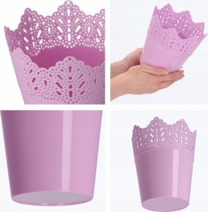 Kadax Doniczka Osłonka Na Kwiaty Rośliny Różowa 14,5 cm 5