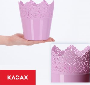 Kadax Doniczka Osłonka Na Kwiaty Rośliny Różowa 14,5 cm 7