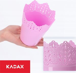 Kadax Doniczka Osłonka Na Kwiaty Rośliny Różowa 12 cm 7