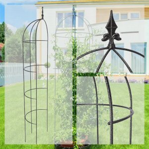 Kadax Obelisk Ogrodowy Metalowy Na Kwiaty Róże 150 cm 5