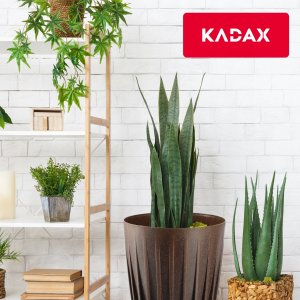 Kadax Doniczka Eko Osłonka + Wkładka Brązowa 30x36cm 7