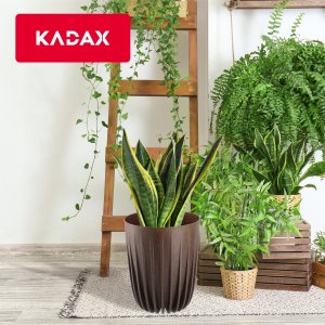 Kadax Doniczka Eko Osłonka + Wkładka Brązowa 30x36cm 8