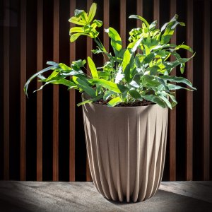 Kadax Doniczka Donica Wkład Osłonka Na Kwiaty Brąz 30cm 2